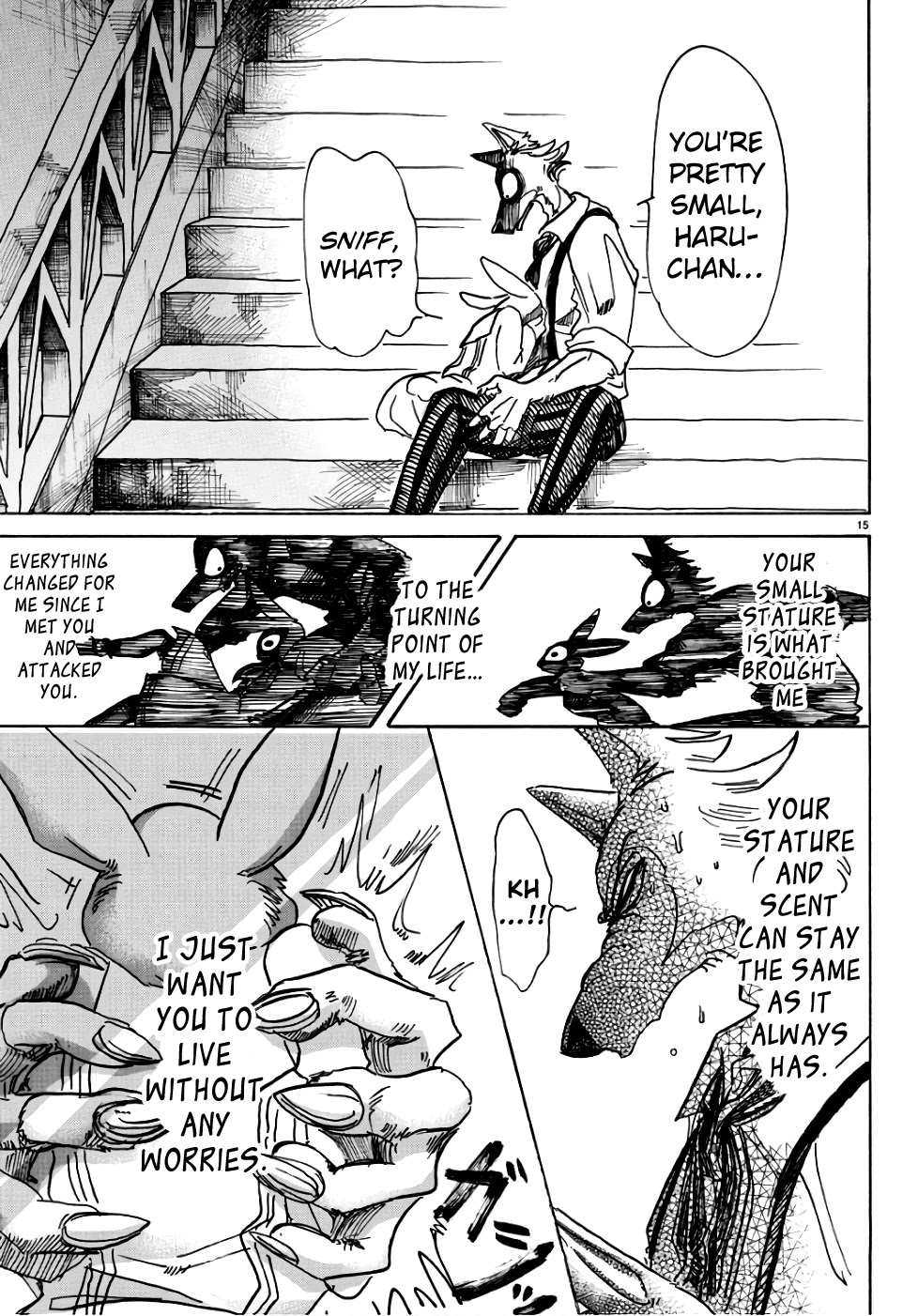 Beastars Chapter 83 page 14 - Chapter 83: A Hug from You is Worth More than My Bed