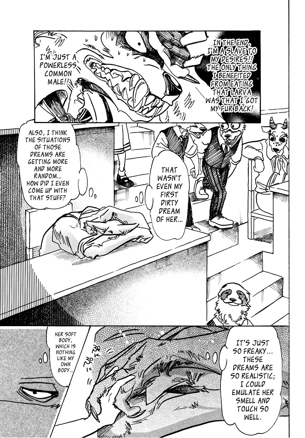 Beastars Chapter 83 page 4 - Chapter 83: A Hug from You is Worth More than My Bed