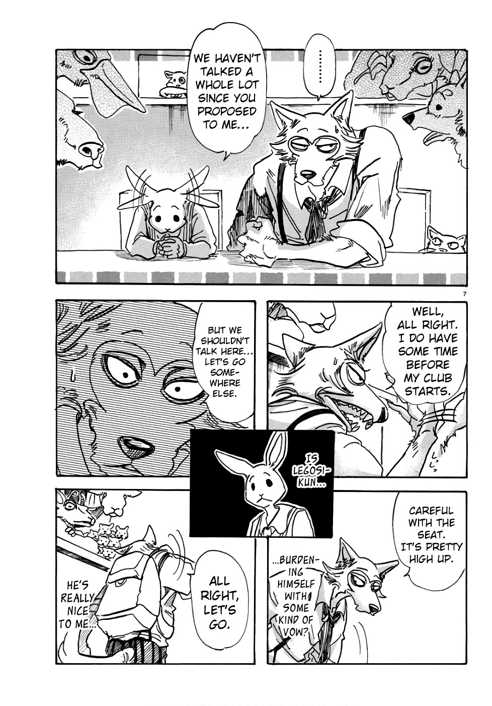 Beastars Chapter 83 page 6 - Chapter 83: A Hug from You is Worth More than My Bed