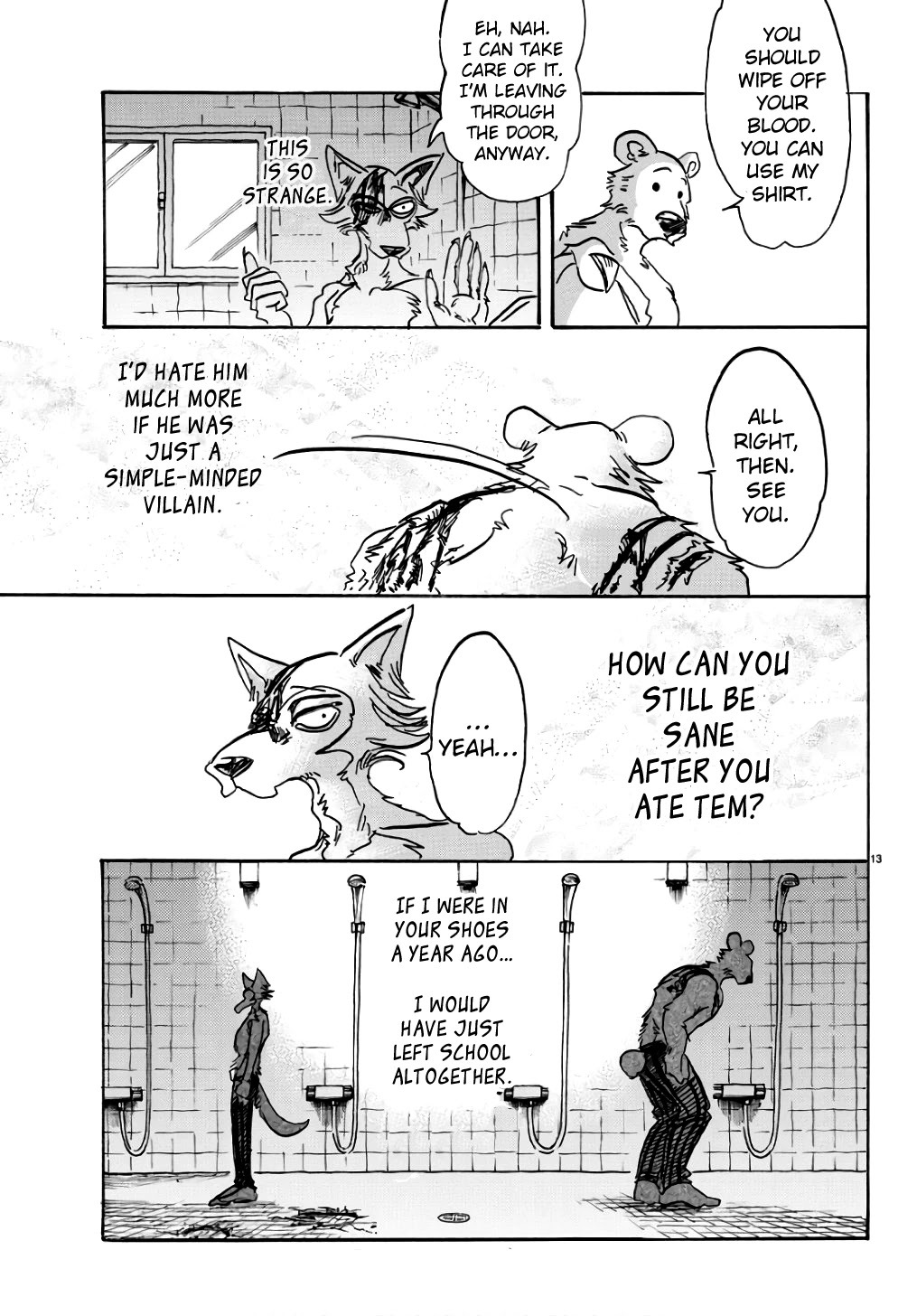 Beastars Chapter 85 page 13 - Chapter 85: Is Our Blood Divided By Sewage?