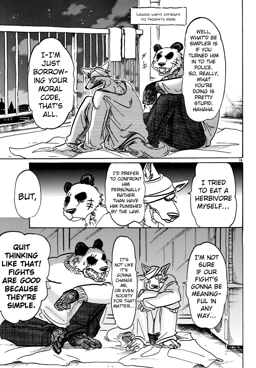 Beastars Chapter 85 page 18 - Chapter 85: Is Our Blood Divided By Sewage?