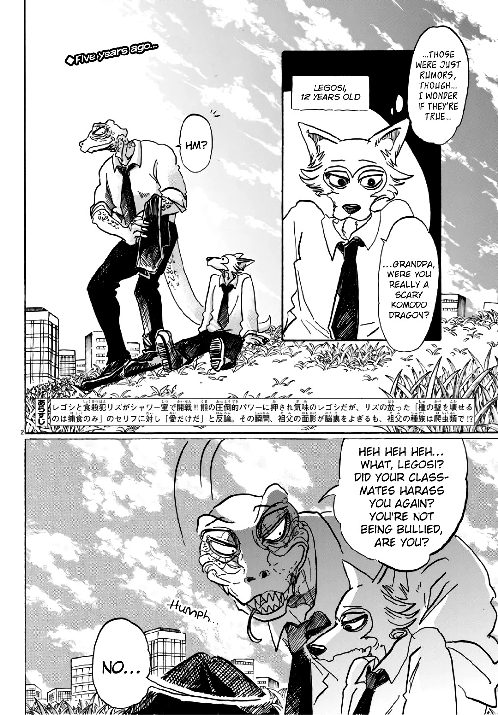 Beastars Chapter 85 page 2 - Chapter 85: Is Our Blood Divided By Sewage?