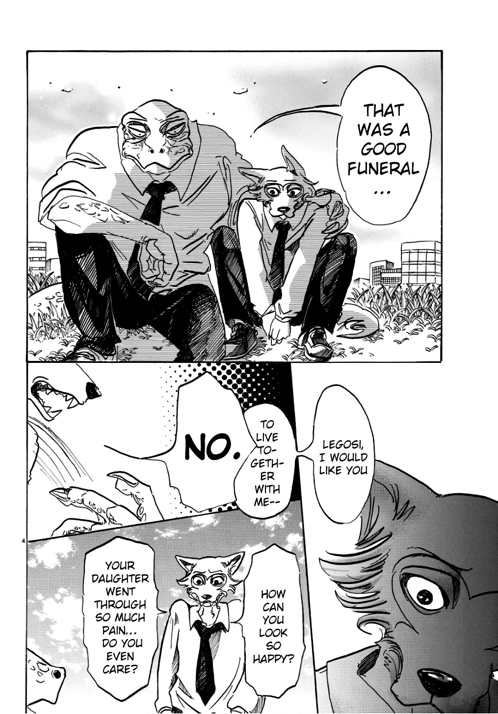 Beastars Chapter 85 page 4 - Chapter 85: Is Our Blood Divided By Sewage?