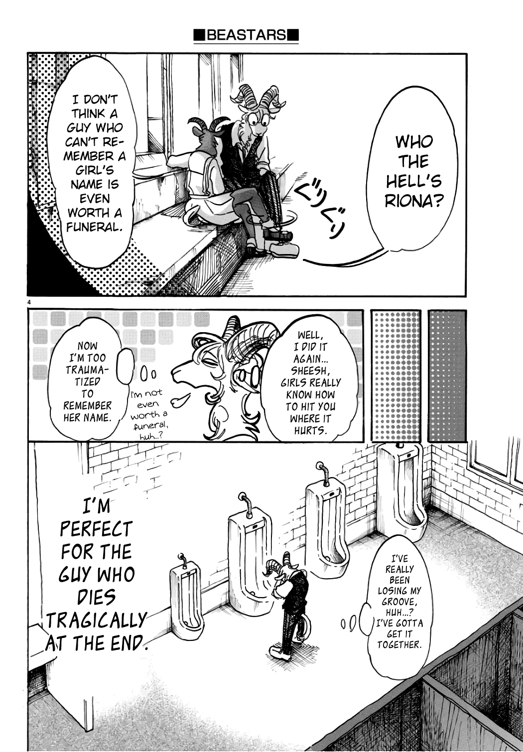Beastars Chapter 87 page 4 - Chapter 87: The New Star Wins the Award for Best Supporting Actor