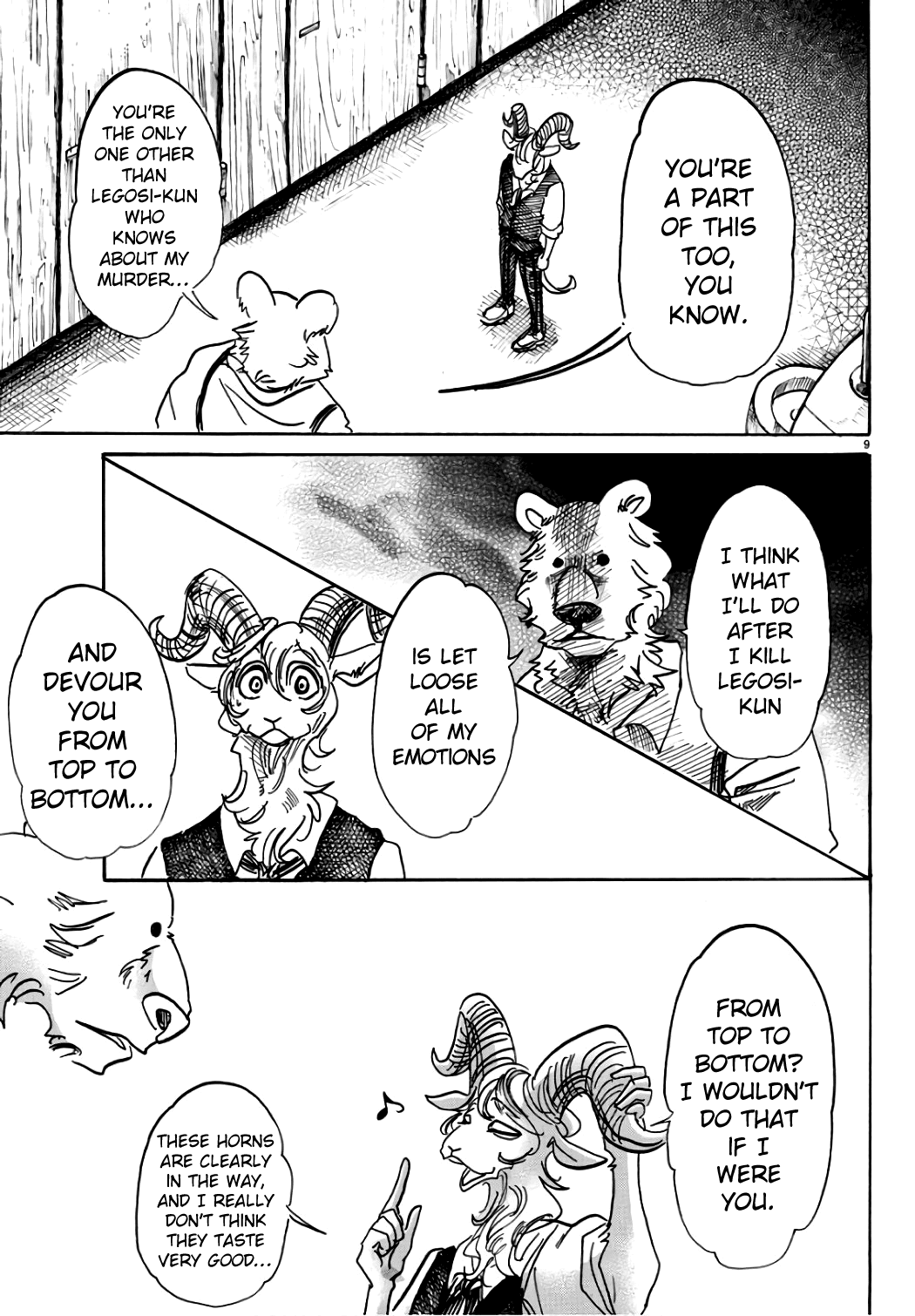 Beastars Chapter 87 page 9 - Chapter 87: The New Star Wins the Award for Best Supporting Actor