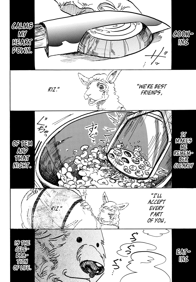 Beastars Chapter 89 page 4 - Chapter 89: Stains on a Chopping Board: Traces of a Dream