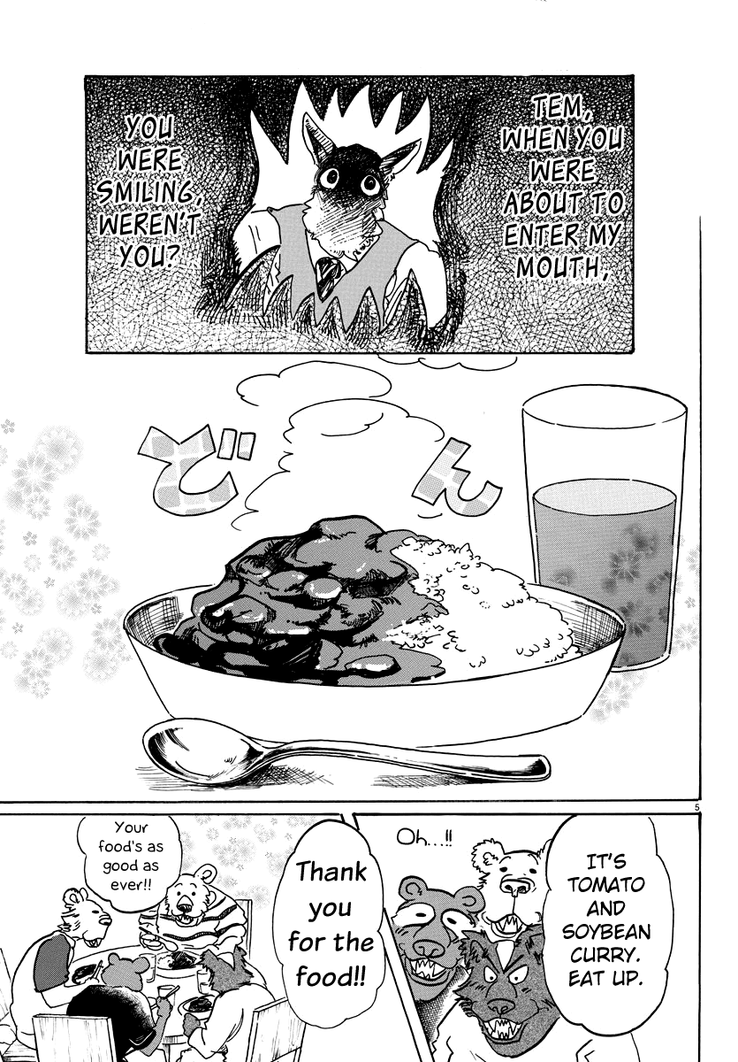 Beastars Chapter 89 page 5 - Chapter 89: Stains on a Chopping Board: Traces of a Dream