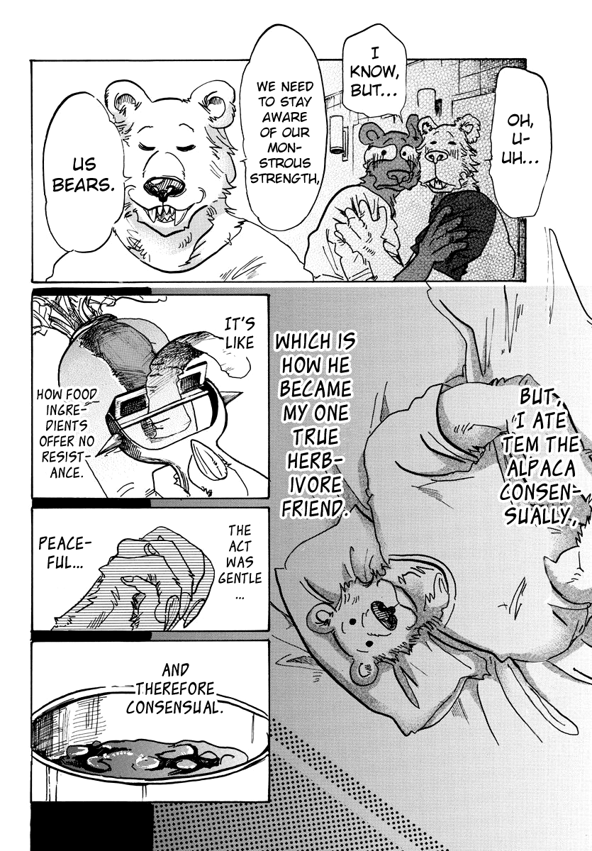 Beastars Chapter 89 page 8 - Chapter 89: Stains on a Chopping Board: Traces of a Dream