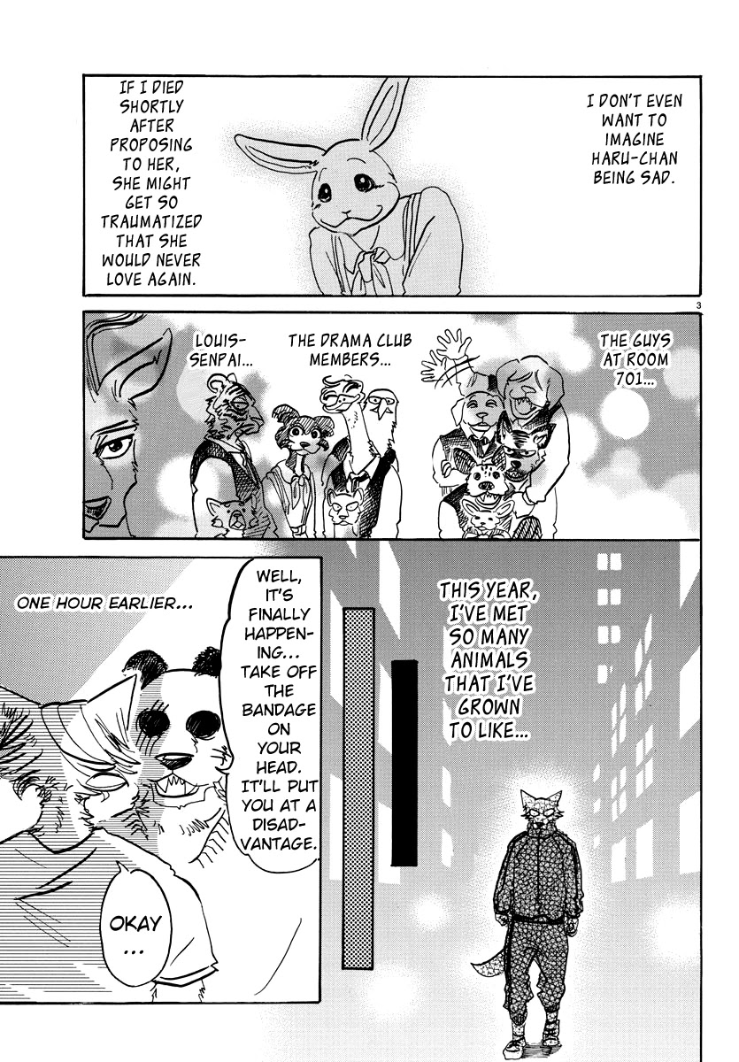 Beastars Chapter 90 page 3 - Chapter 90: The Old Year and the New Year of My Soul