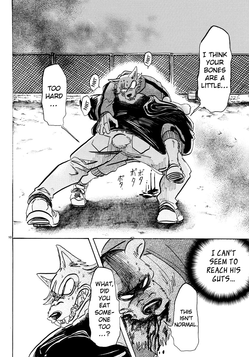 Beastars Chapter 93 page 10 - Chapter 93: A Piece of Golden Hair on My Shirt, Now in My Pocket
