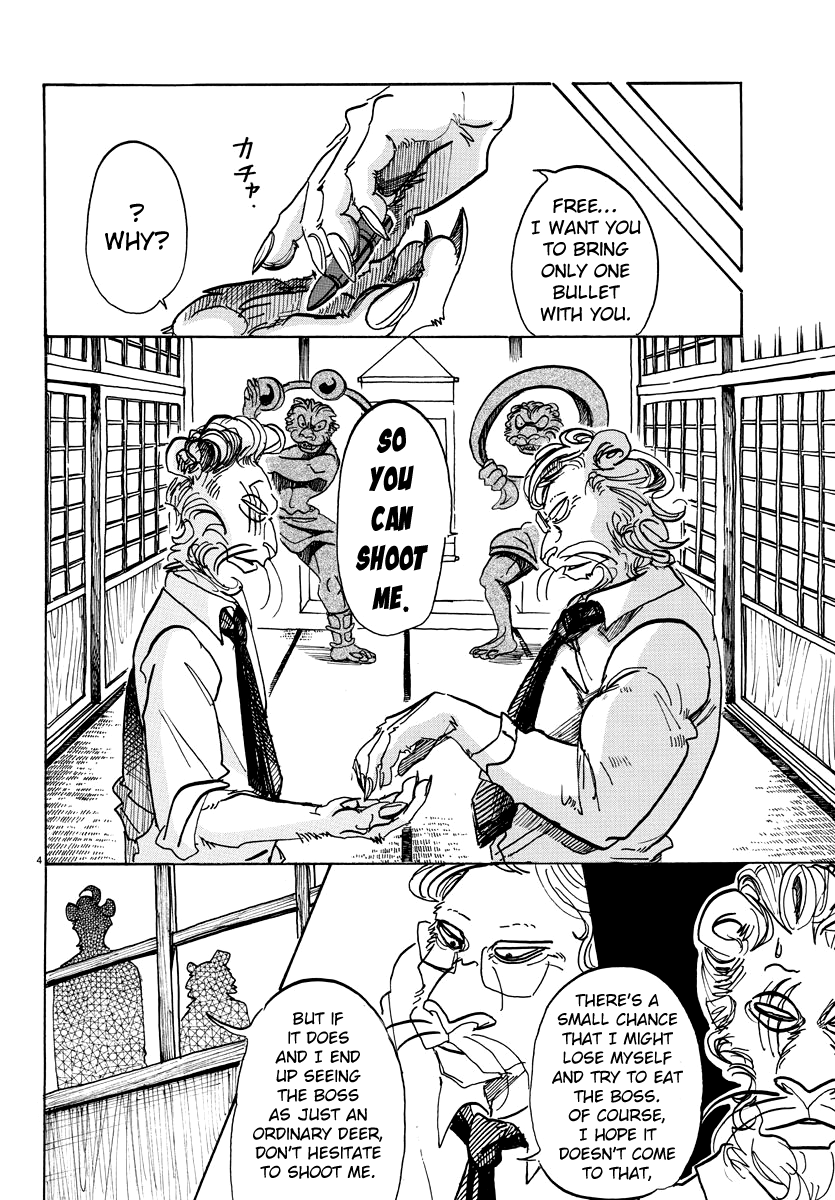 Beastars Chapter 93 page 4 - Chapter 93: A Piece of Golden Hair on My Shirt, Now in My Pocket