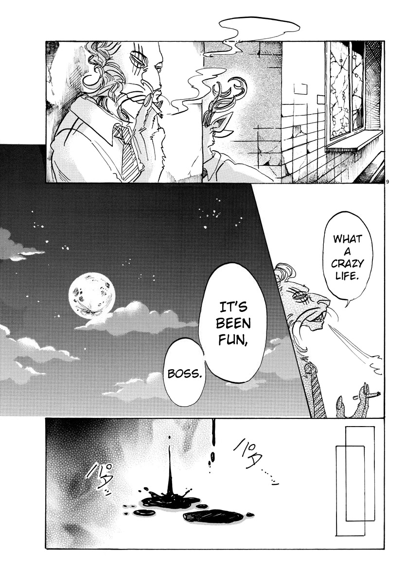 Beastars Chapter 93 page 9 - Chapter 93: A Piece of Golden Hair on My Shirt, Now in My Pocket