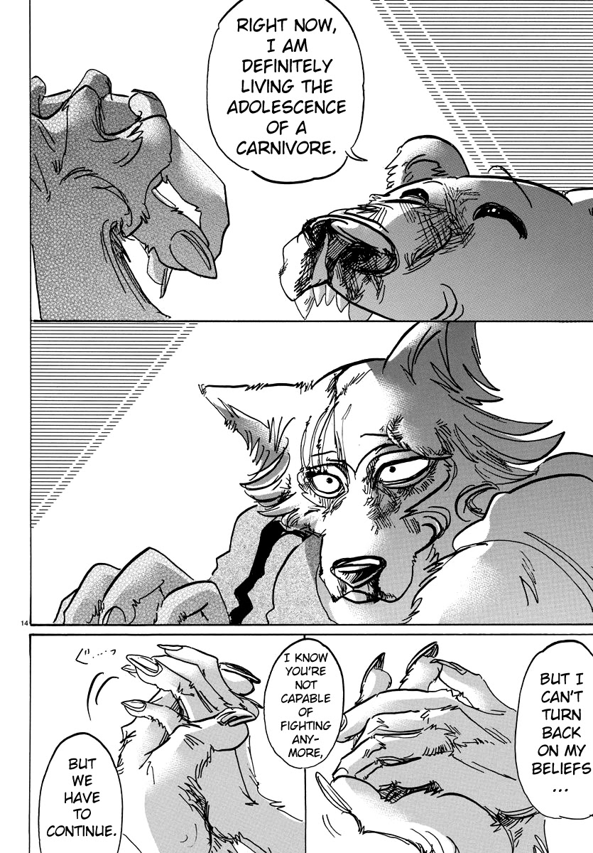Beastars Chapter 94 page 14 - Chapter 94: Beasts School Wars
