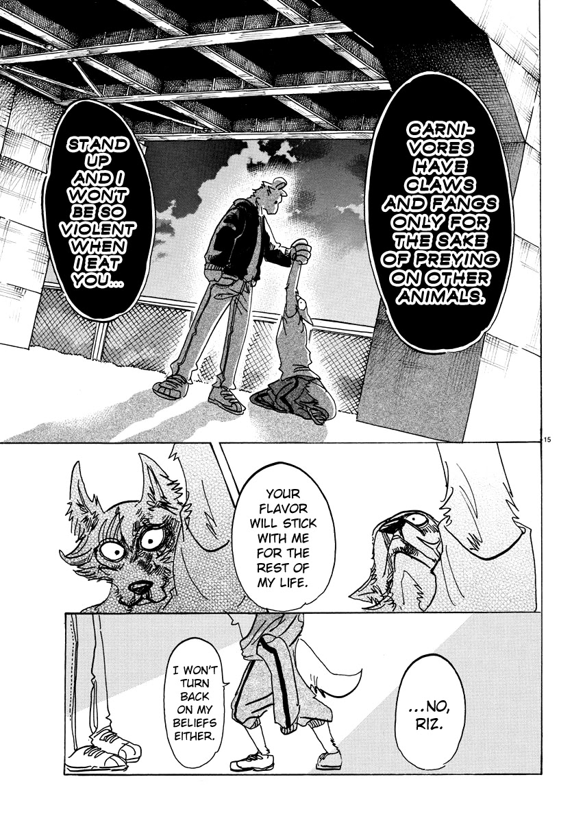 Beastars Chapter 94 page 15 - Chapter 94: Beasts School Wars
