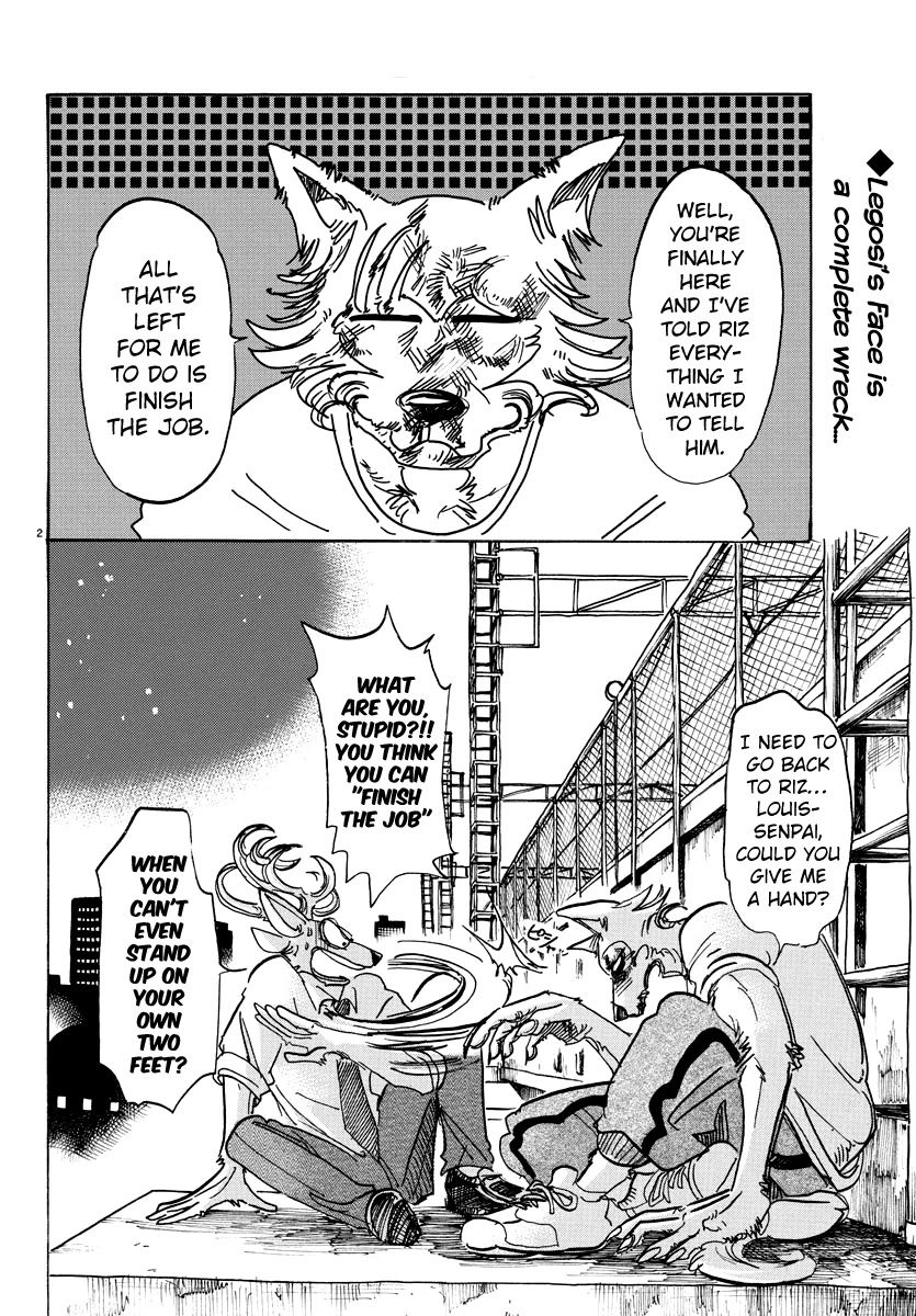 Beastars Chapter 95 page 2 - Chapter 95: A Drop of 18-times Concentrate