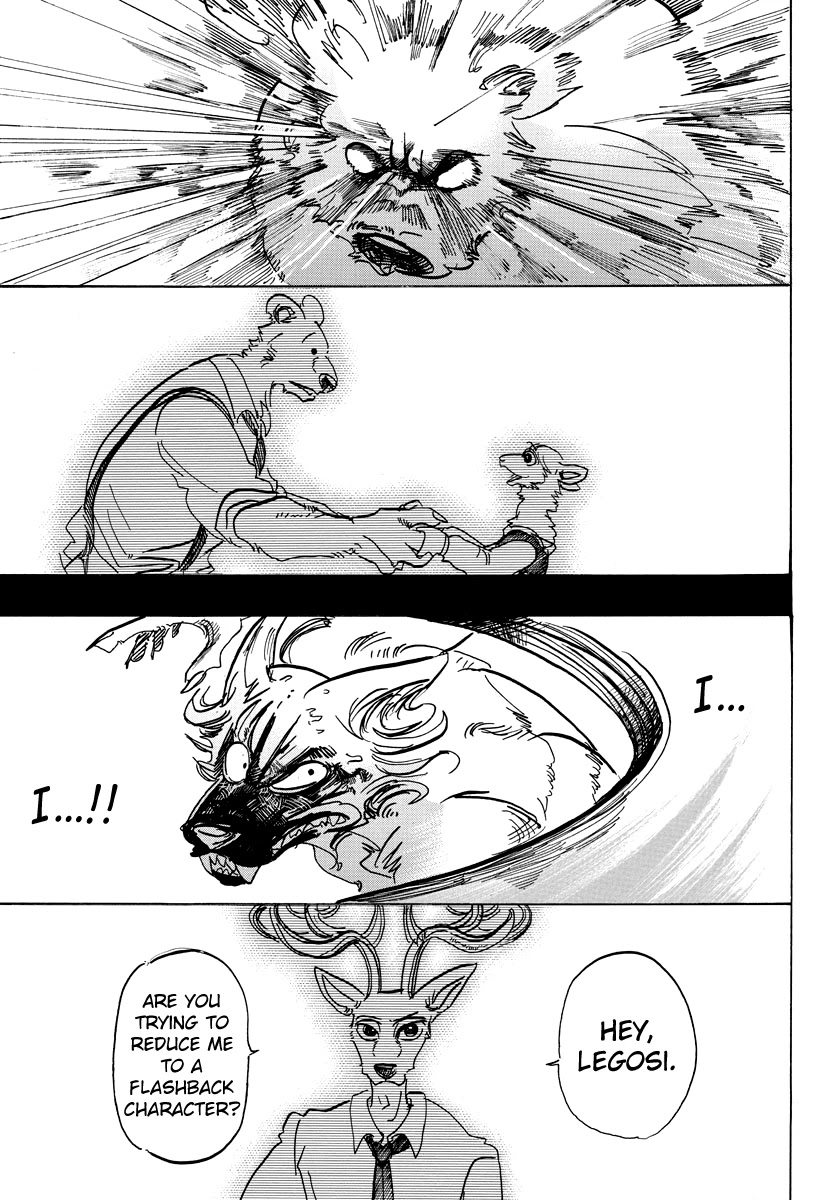 Beastars Chapter 96 page 15 - Chapter 96: I Give You My Crimson Cross Section