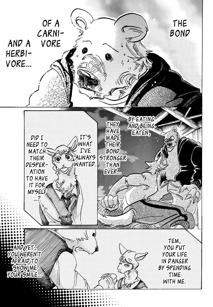 Beastars Chapter 96 page 17 - Chapter 96: I Give You My Crimson Cross Section