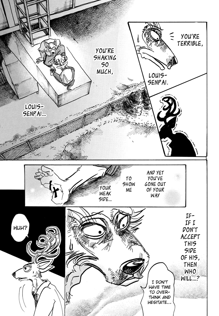 Beastars Chapter 96 page 3 - Chapter 96: I Give You My Crimson Cross Section