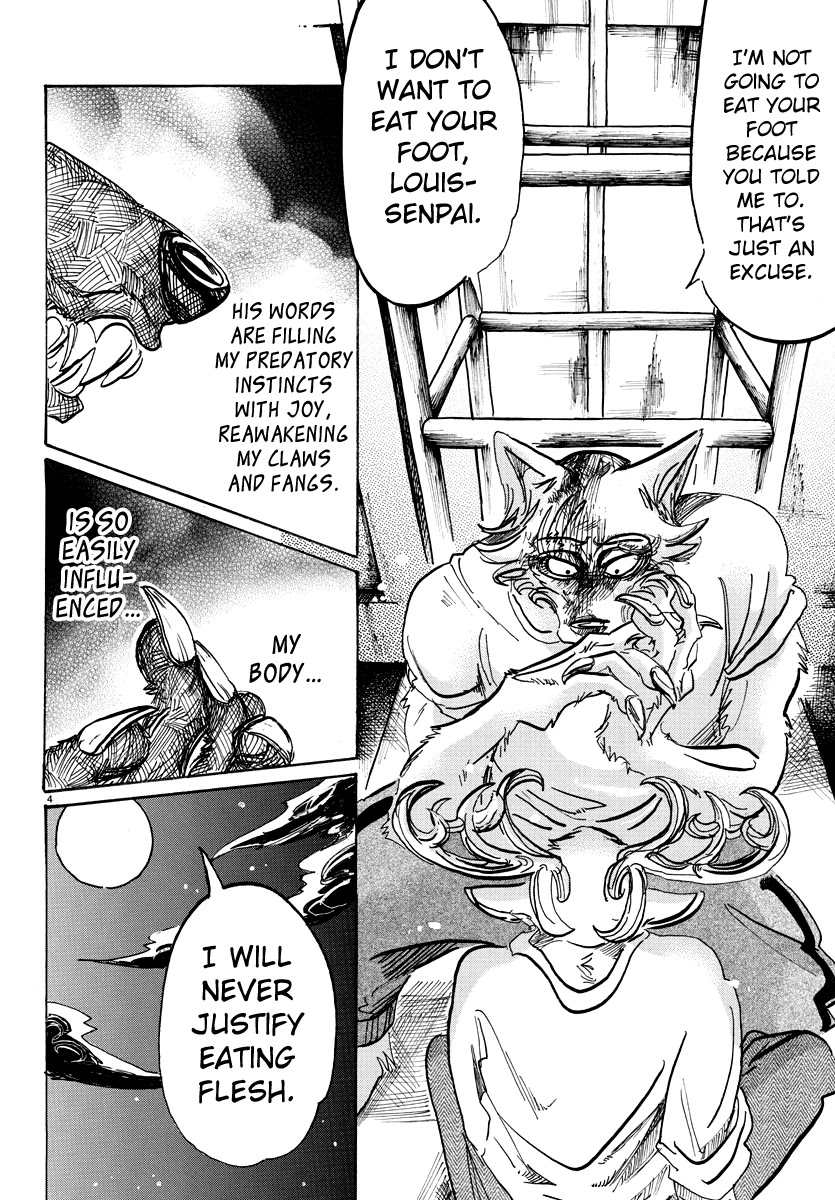 Beastars Chapter 96 page 4 - Chapter 96: I Give You My Crimson Cross Section