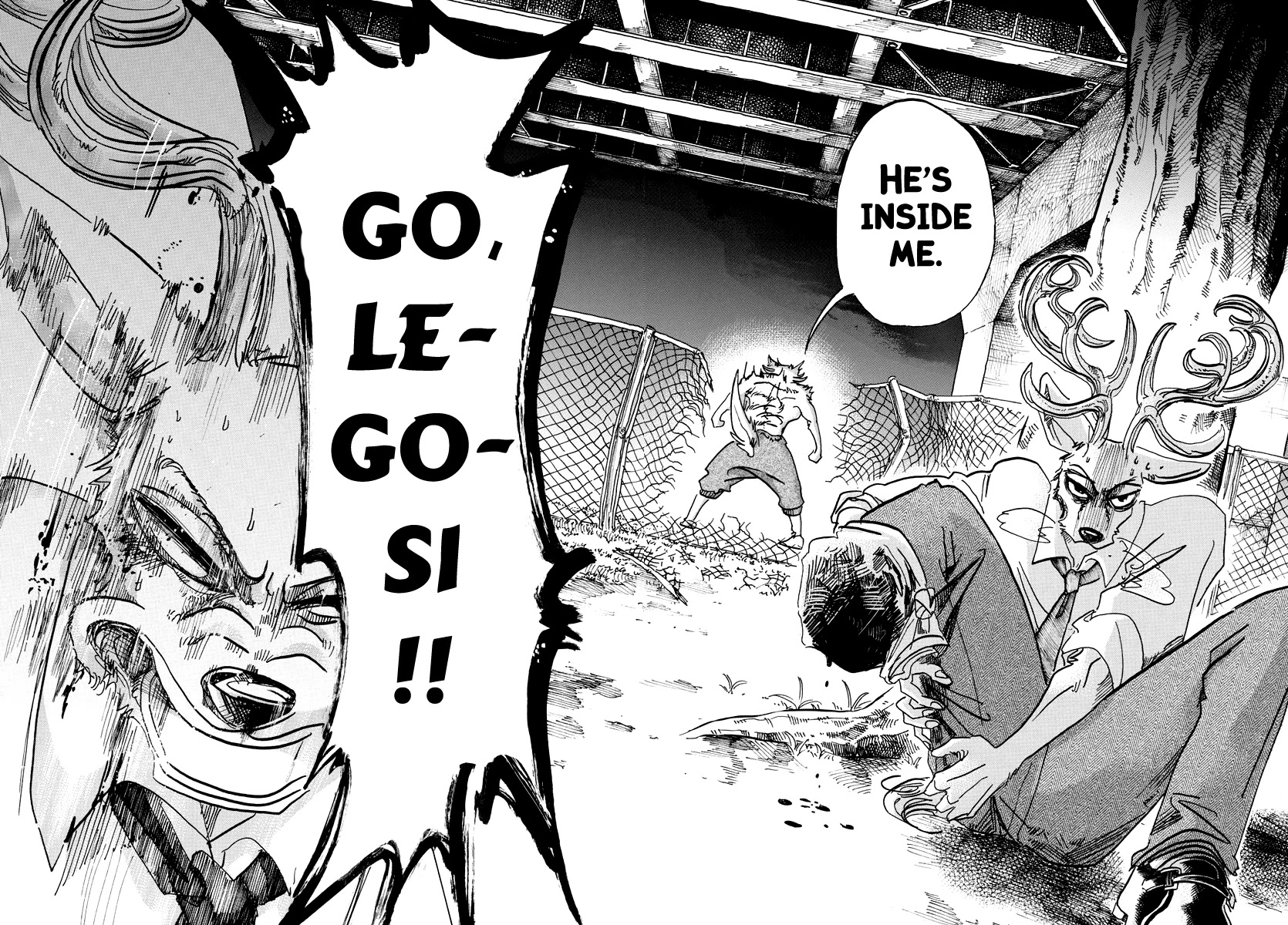 Beastars Chapter 96 page 8 - Chapter 96: I Give You My Crimson Cross Section