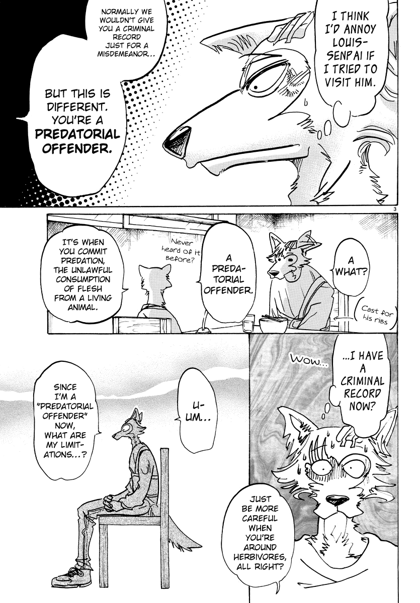 Beastars Chapter 98 page 3 - Chapter 98: Meeting Eyes with Myself Twenty Years into the Future
