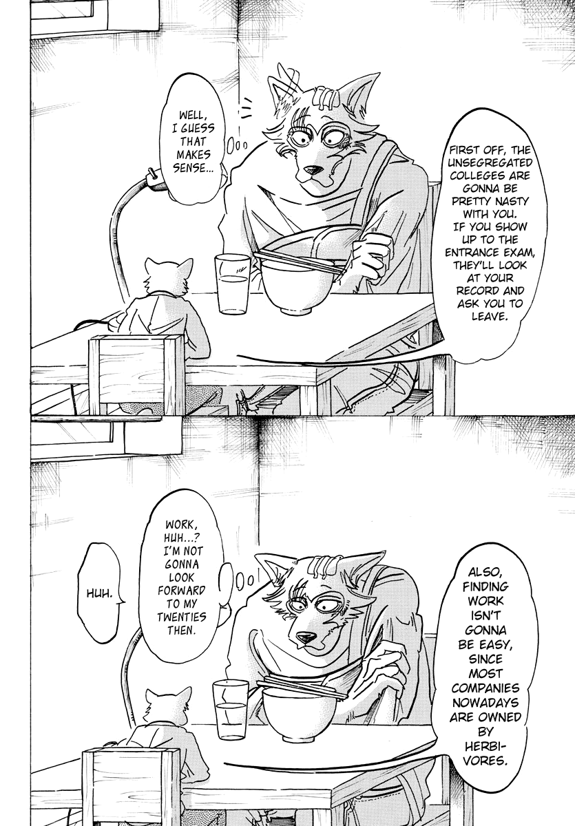 Beastars Chapter 98 page 4 - Chapter 98: Meeting Eyes with Myself Twenty Years into the Future