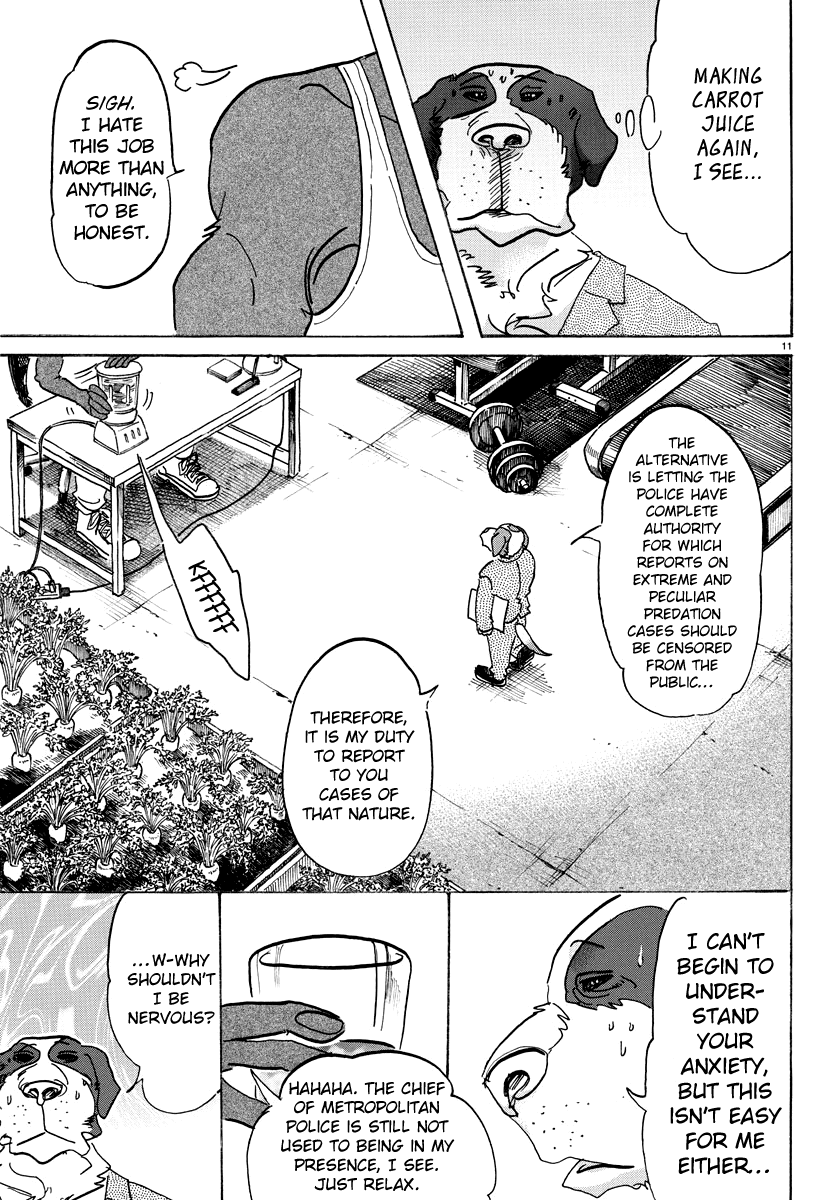 Beastars Chapter 99 page 11 - Chapter 99: A Leader with a Black Mane