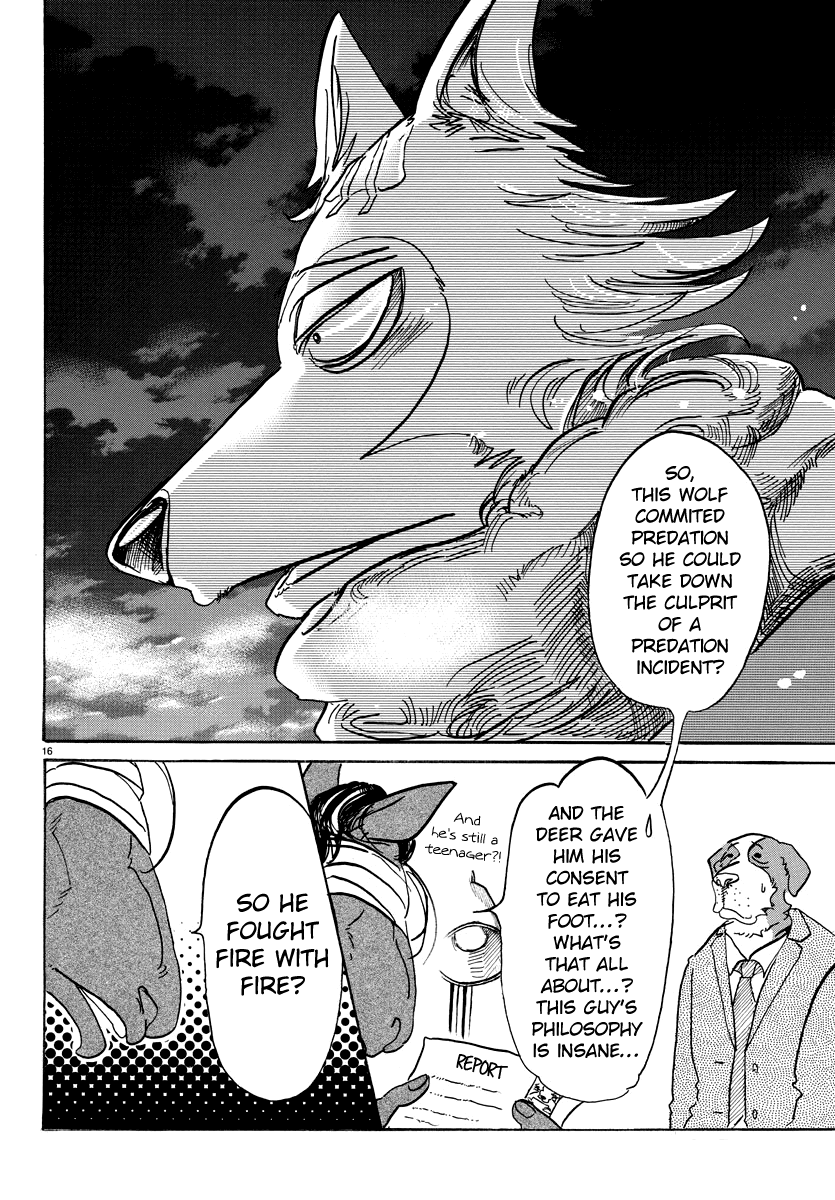 Beastars Chapter 99 page 16 - Chapter 99: A Leader with a Black Mane