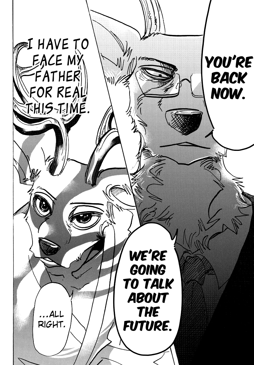 Beastars Chapter 99 page 4 - Chapter 99: A Leader with a Black Mane