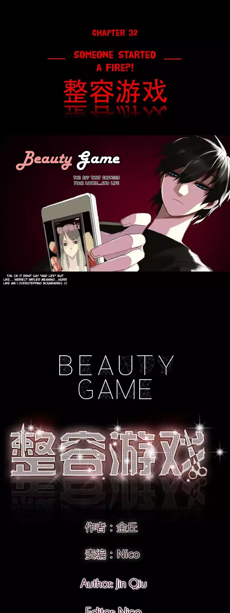 Beauty Game Chapter 1.32 page 1 - Vol.1 Chapter 32: Someone Started a Fire?!