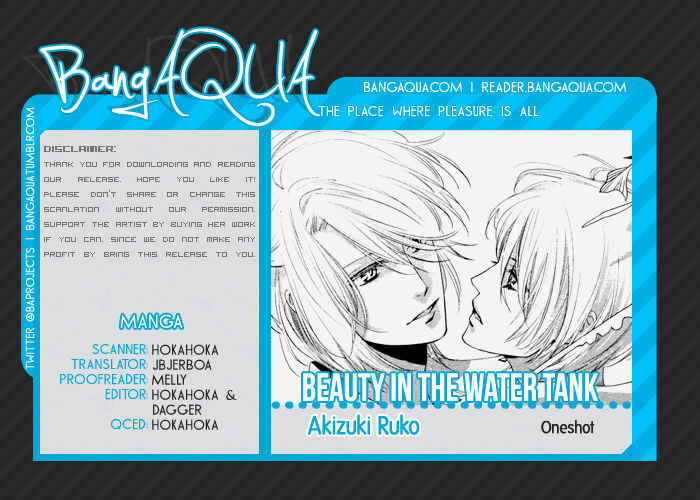 Beauty in the Water Tank Chapter 0 page 1 - Chapter 0 : Oneshot