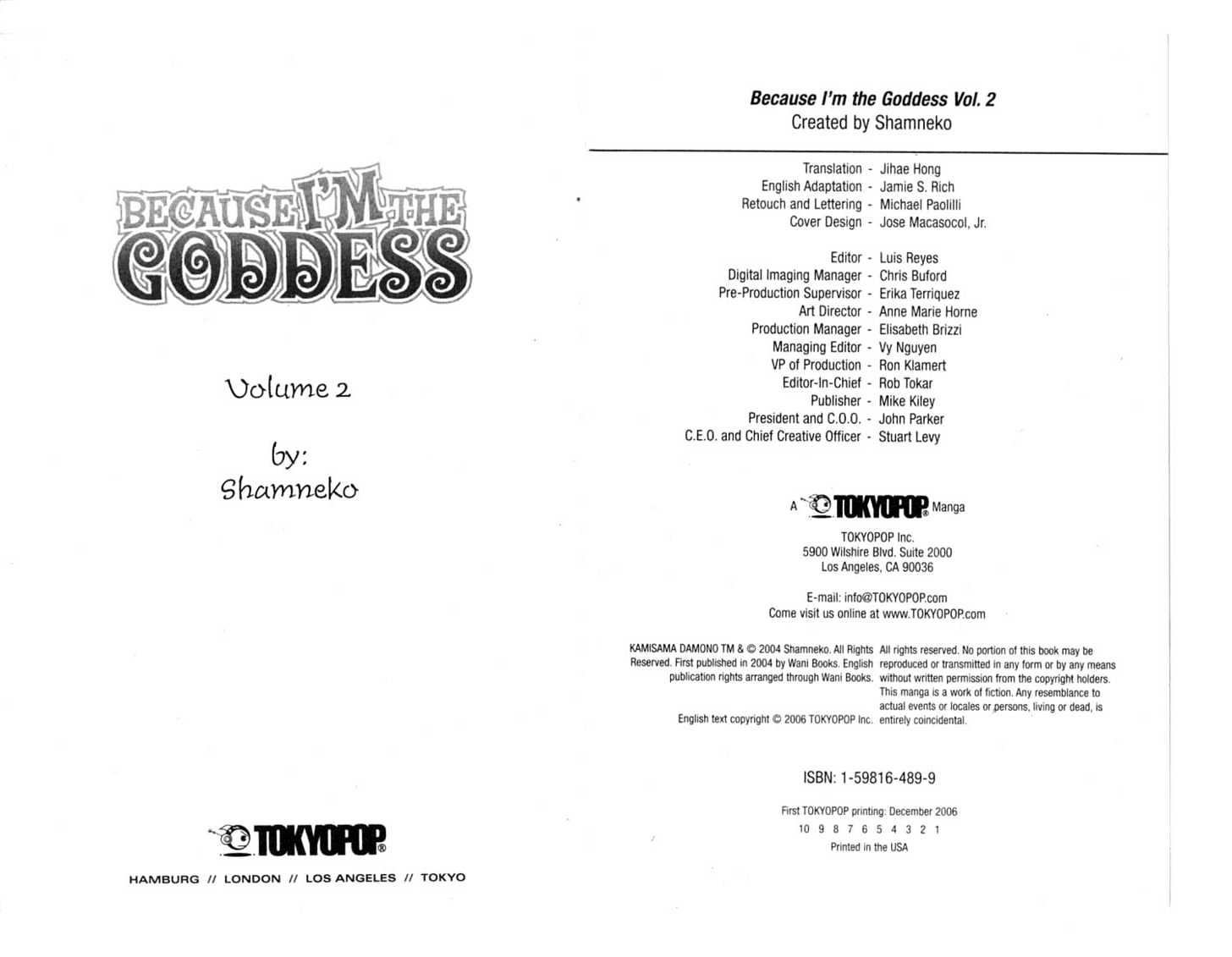 Because I'm The Goddess Chapter 2.0 page 2 - Vol.02 Chapter 0