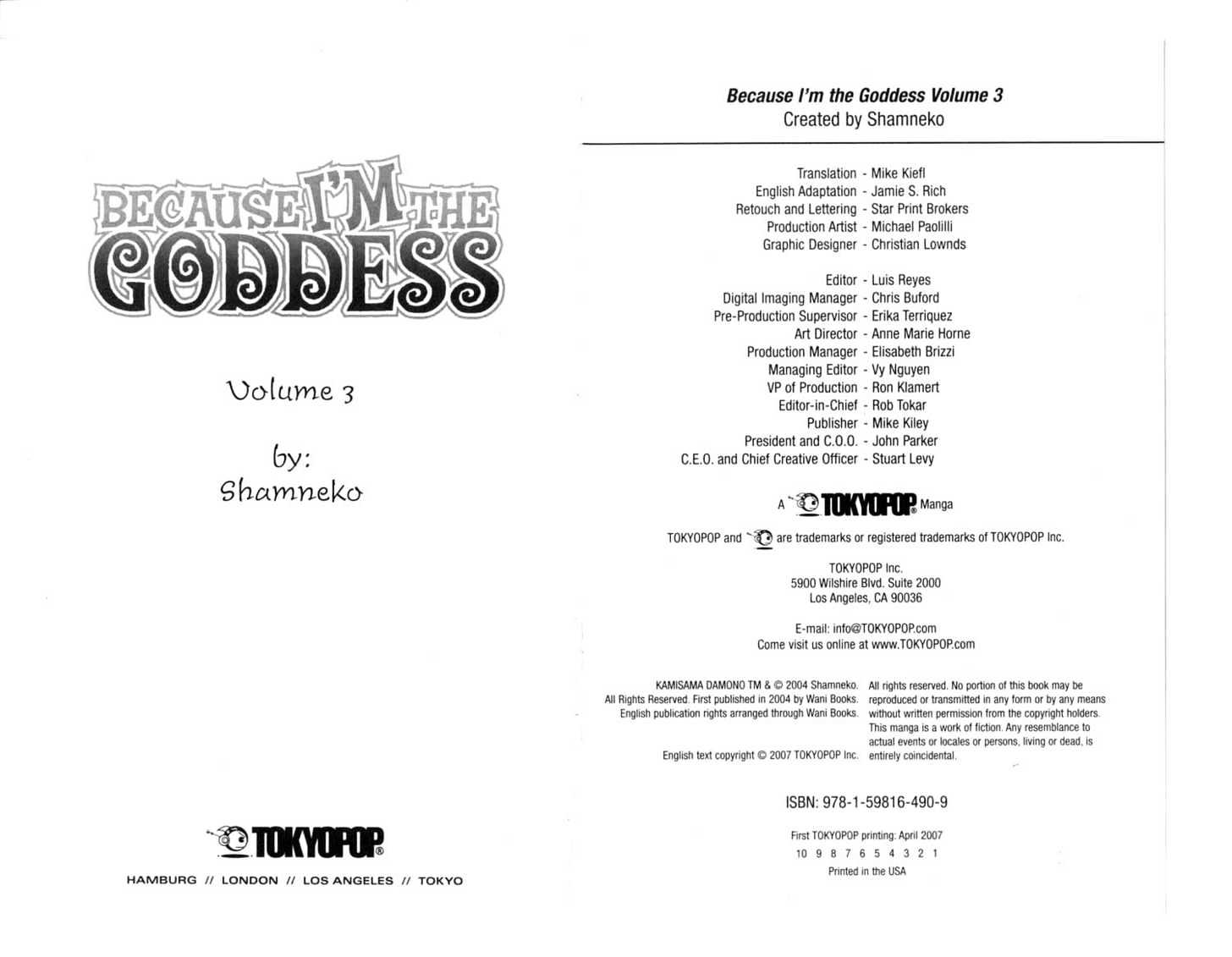 Because I'm The Goddess Chapter 3.0 page 2 - Vol.03 Chapter 0