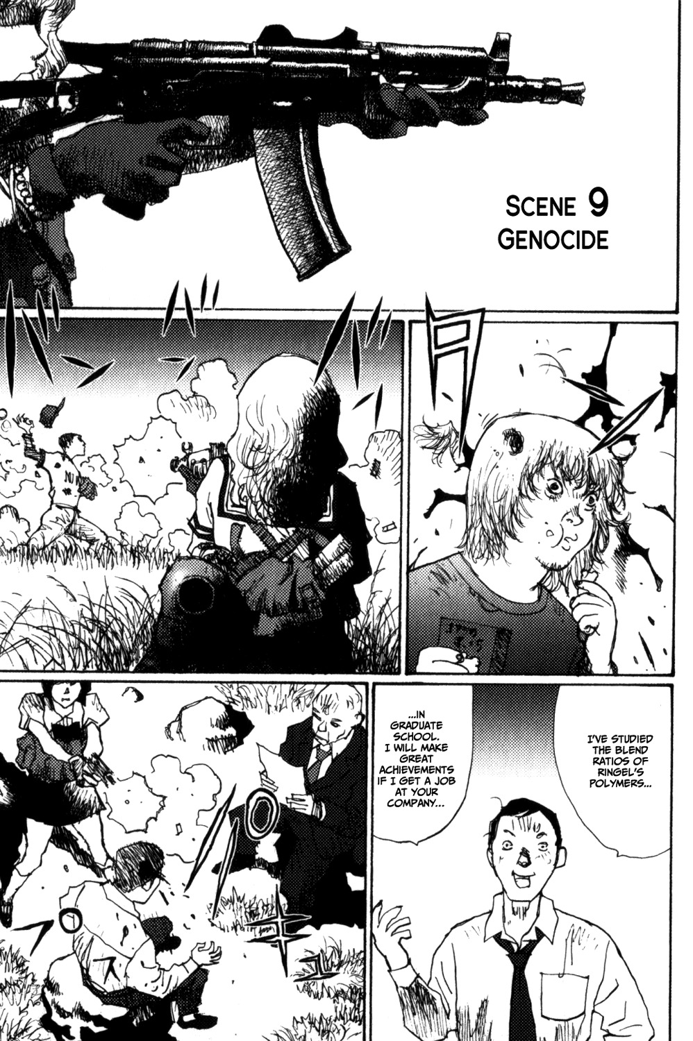 Becchin to Mandara Chapter 9 page 1 - Chapter 9: Scene 9 - Genocide
