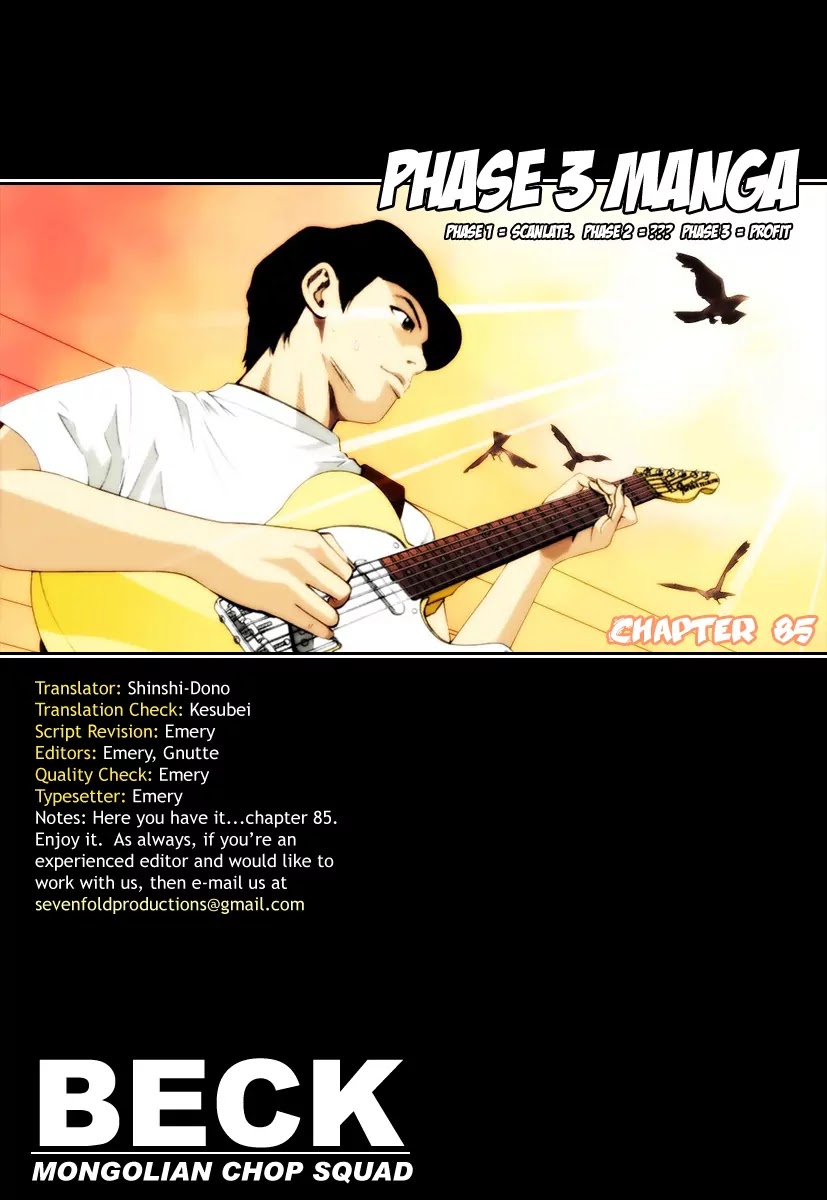 Beck Chapter 85 page 1 - Chapter 85