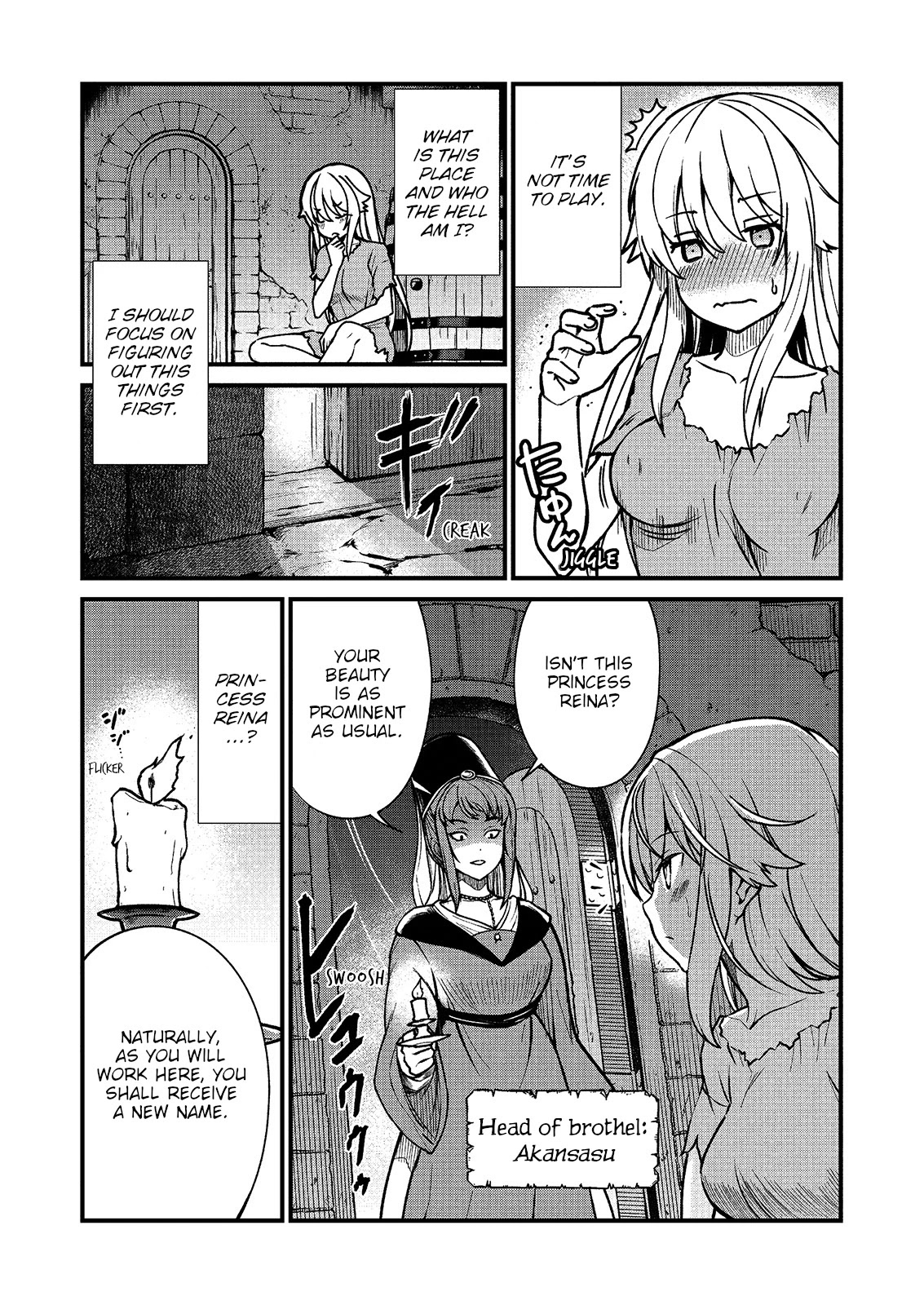 Becoming Princess Knight and Working at Yuri Brothel Chapter 1 page 10 - Chapter 1
