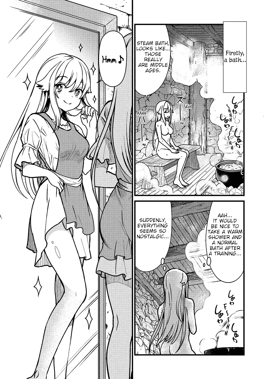 Becoming Princess Knight and Working at Yuri Brothel Chapter 1 page 13 - Chapter 1