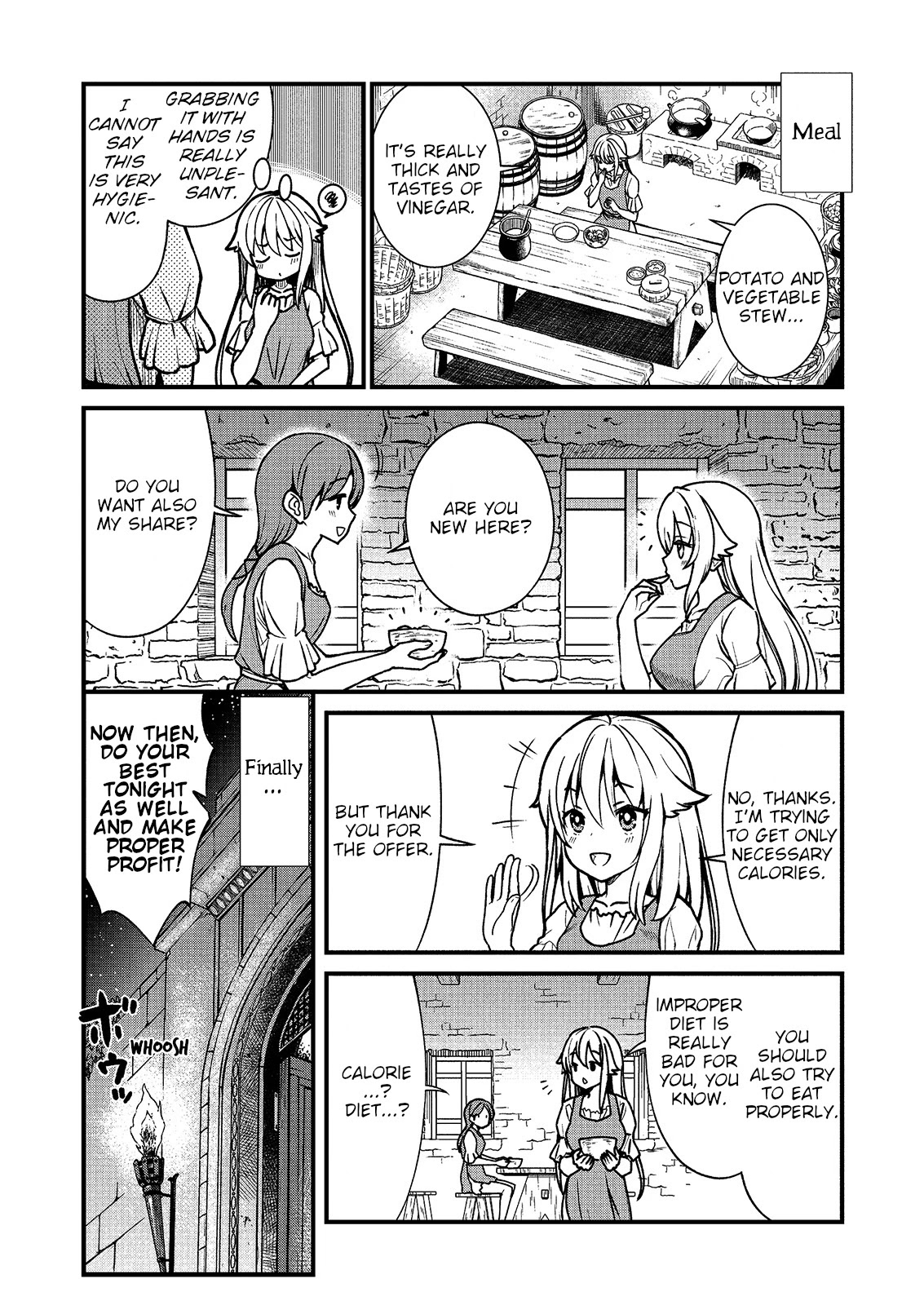 Becoming Princess Knight and Working at Yuri Brothel Chapter 1 page 14 - Chapter 1