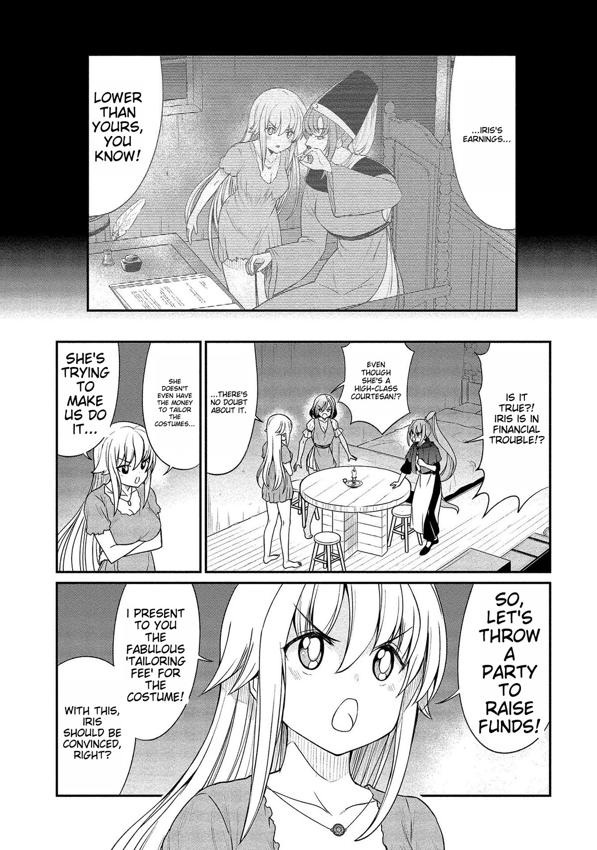 Becoming Princess Knight and Working at Yuri Brothel Chapter 10 page 1 - Chapter 10