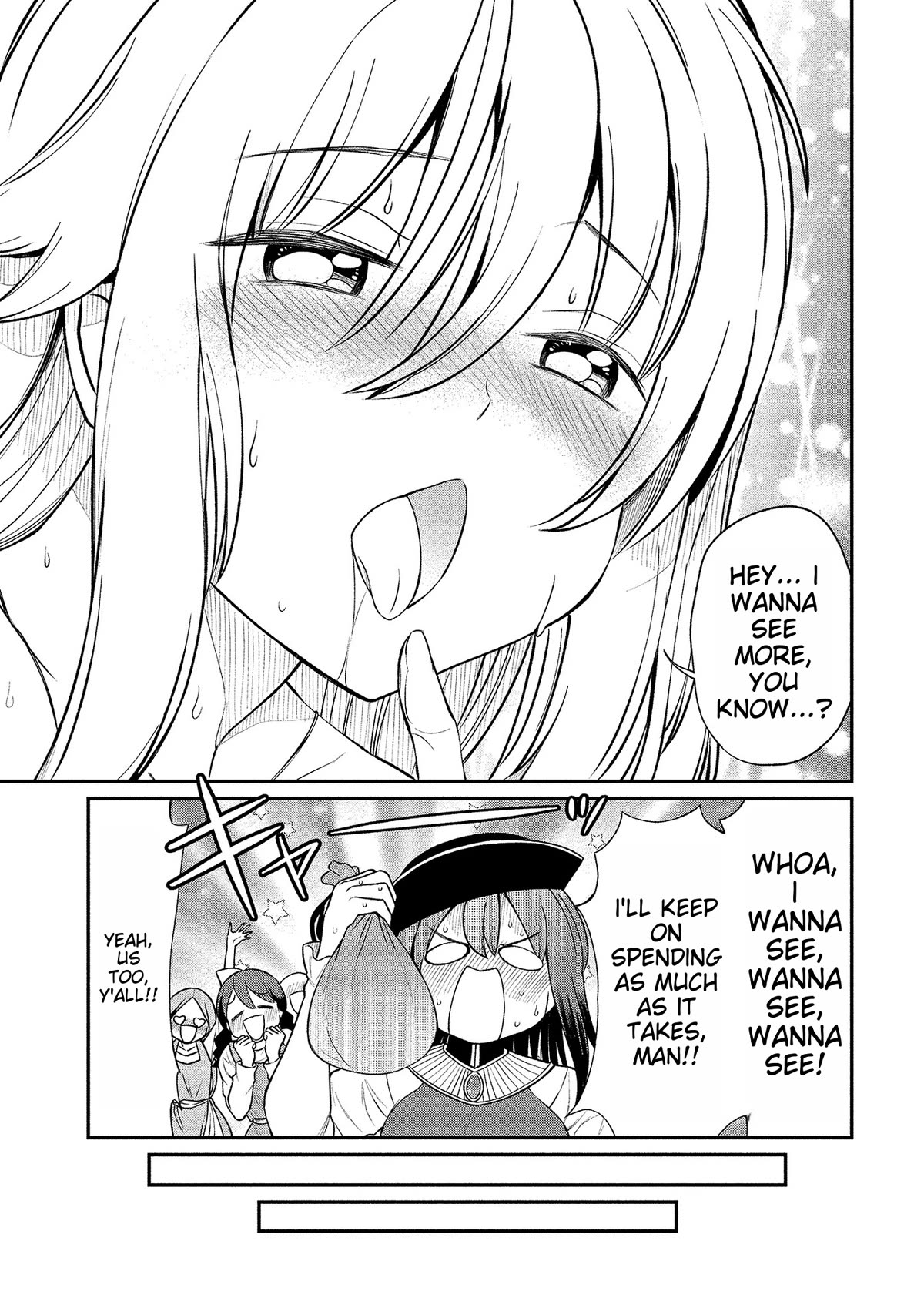 Becoming Princess Knight and Working at Yuri Brothel Chapter 10 page 19 - Chapter 10