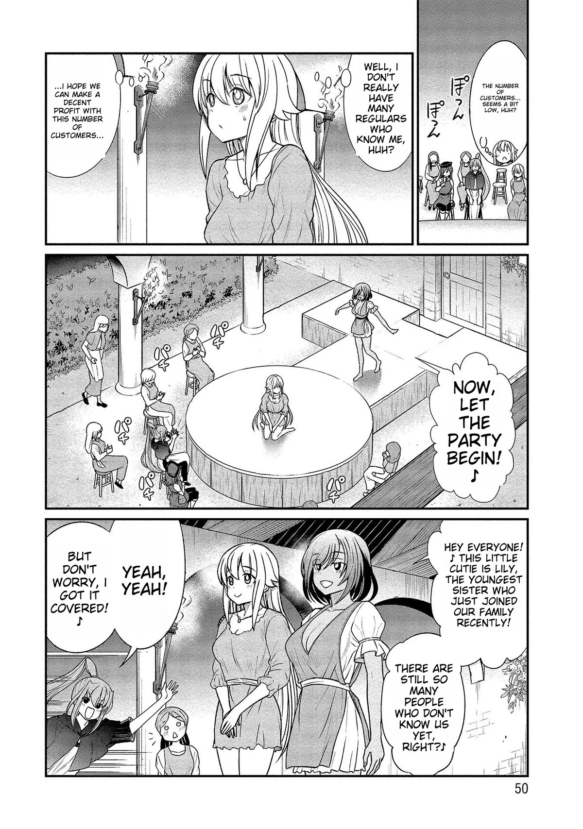 Becoming Princess Knight and Working at Yuri Brothel Chapter 10 page 4 - Chapter 10