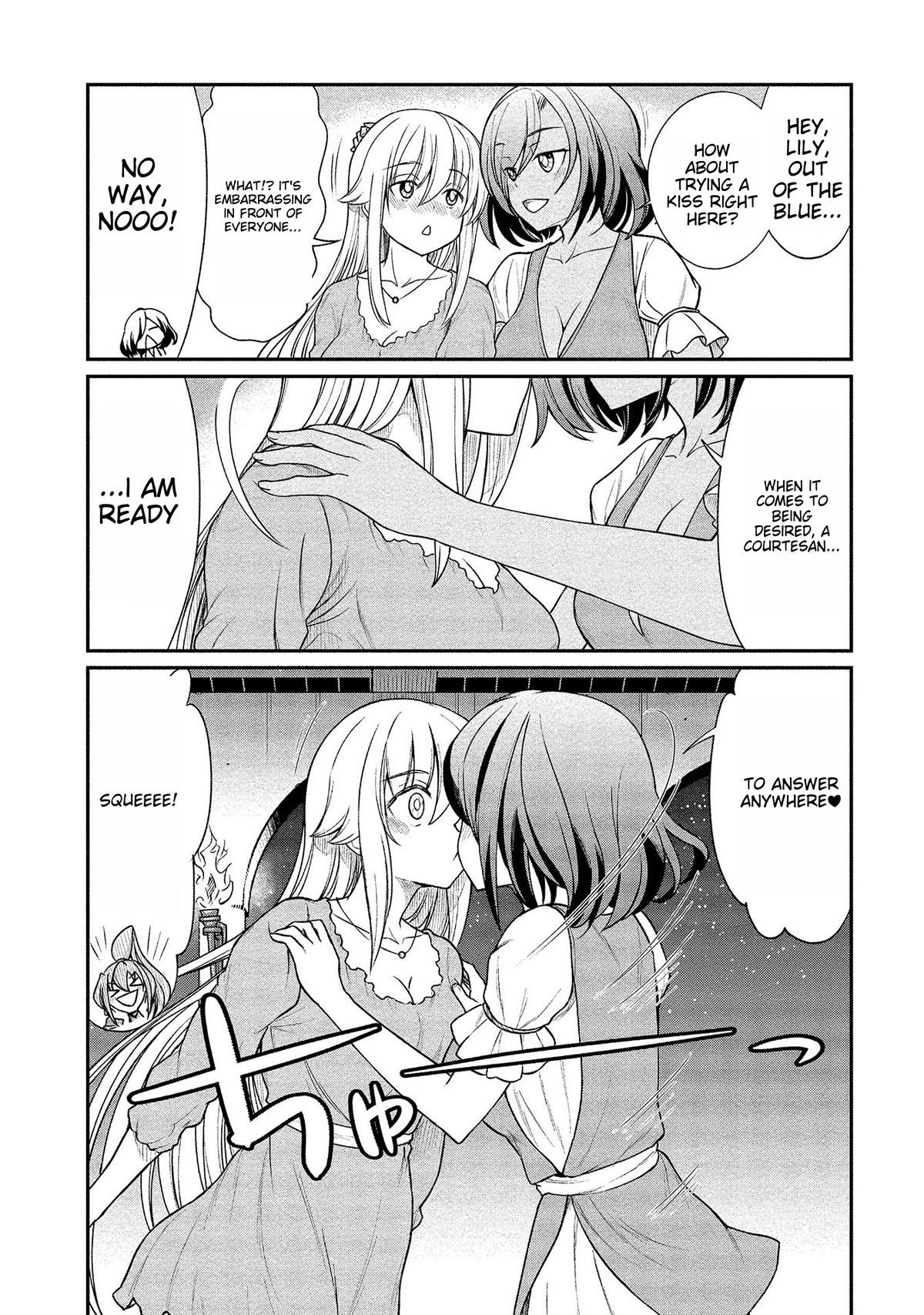 Becoming Princess Knight and Working at Yuri Brothel Chapter 10 page 5 - Chapter 10