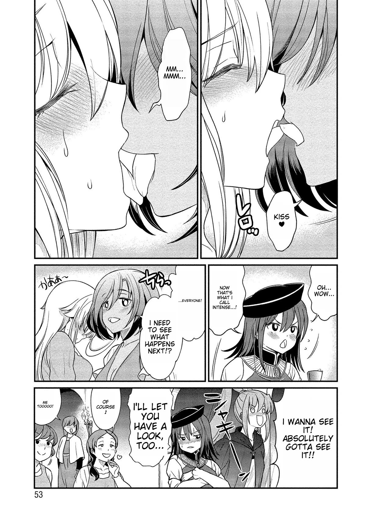 Becoming Princess Knight and Working at Yuri Brothel Chapter 10 page 7 - Chapter 10
