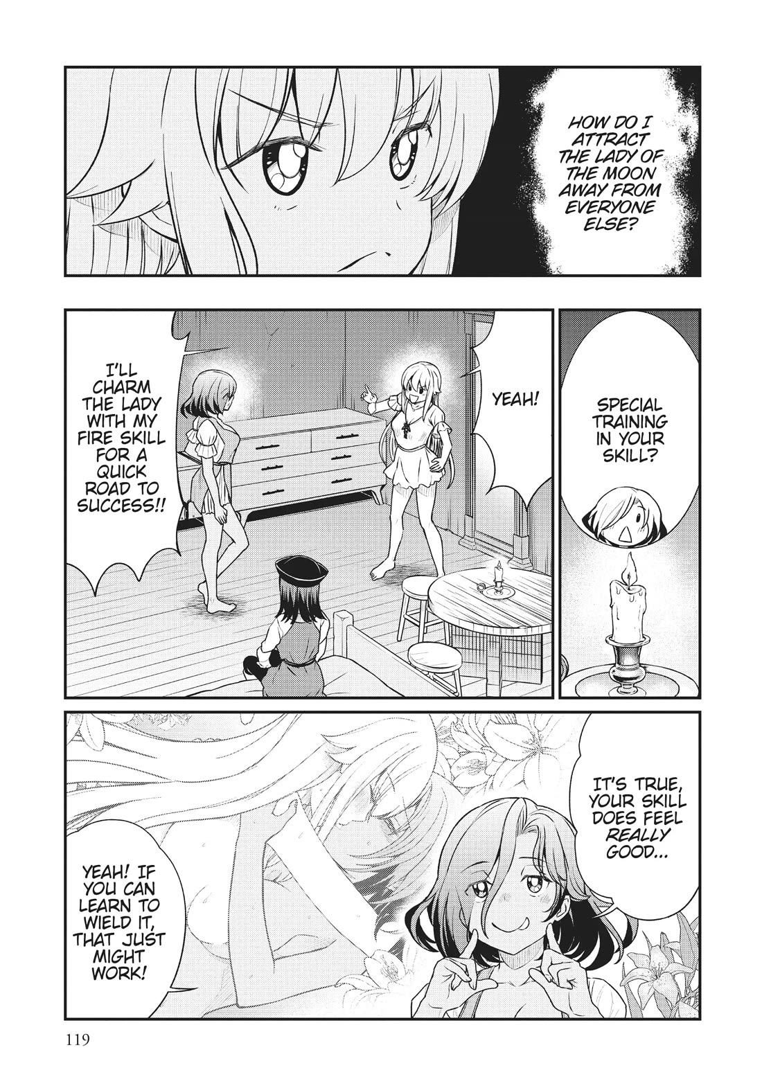 Becoming Princess Knight and Working at Yuri Brothel Chapter 13 page 11 - Chapter 13: Special Love Training