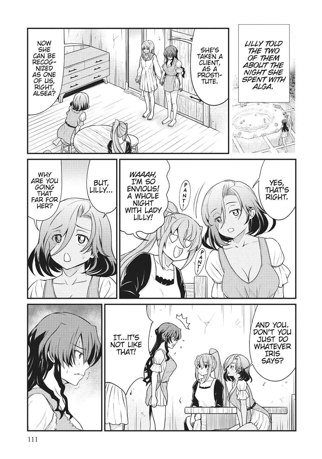 Becoming Princess Knight and Working at Yuri Brothel Chapter 13 page 3 - Chapter 13: Special Love Training