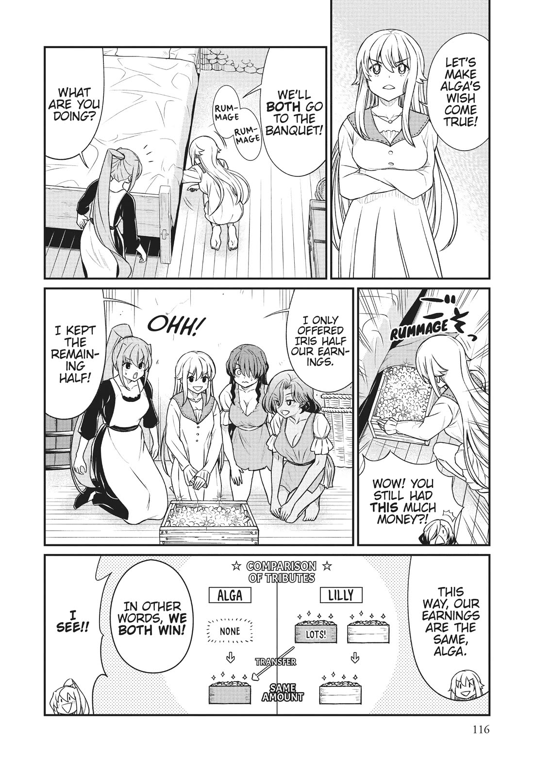 Becoming Princess Knight and Working at Yuri Brothel Chapter 13 page 8 - Chapter 13: Special Love Training