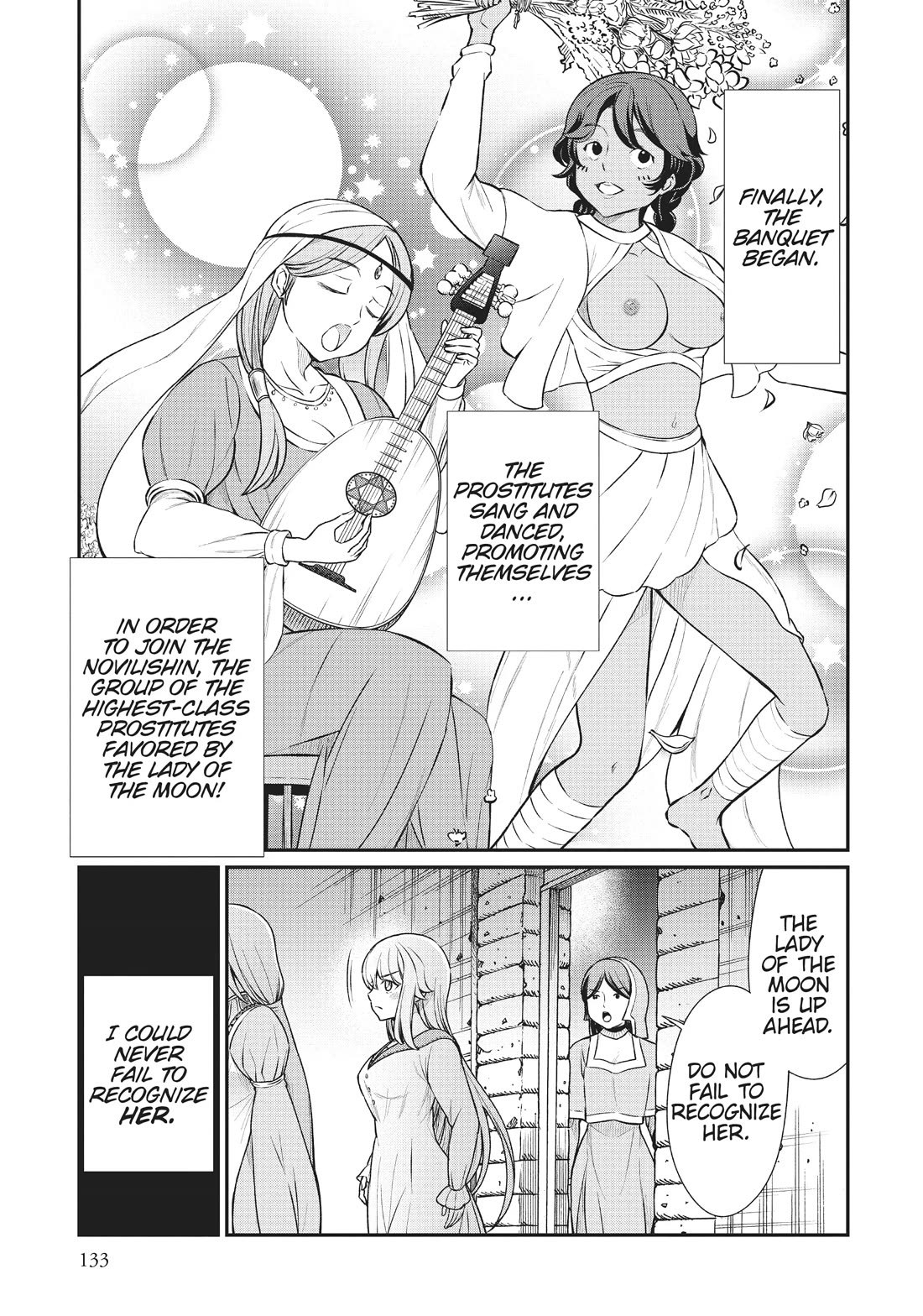 Becoming Princess Knight and Working at Yuri Brothel Chapter 14 page 3 - Chapter 14: The Feast Begins