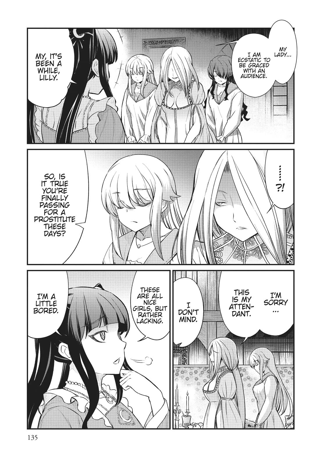 Becoming Princess Knight and Working at Yuri Brothel Chapter 14 page 5 - Chapter 14: The Feast Begins
