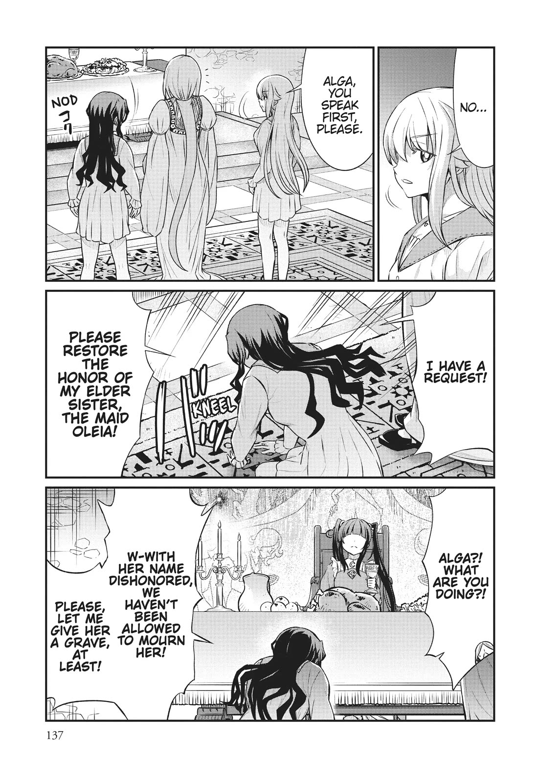 Becoming Princess Knight and Working at Yuri Brothel Chapter 14 page 7 - Chapter 14: The Feast Begins