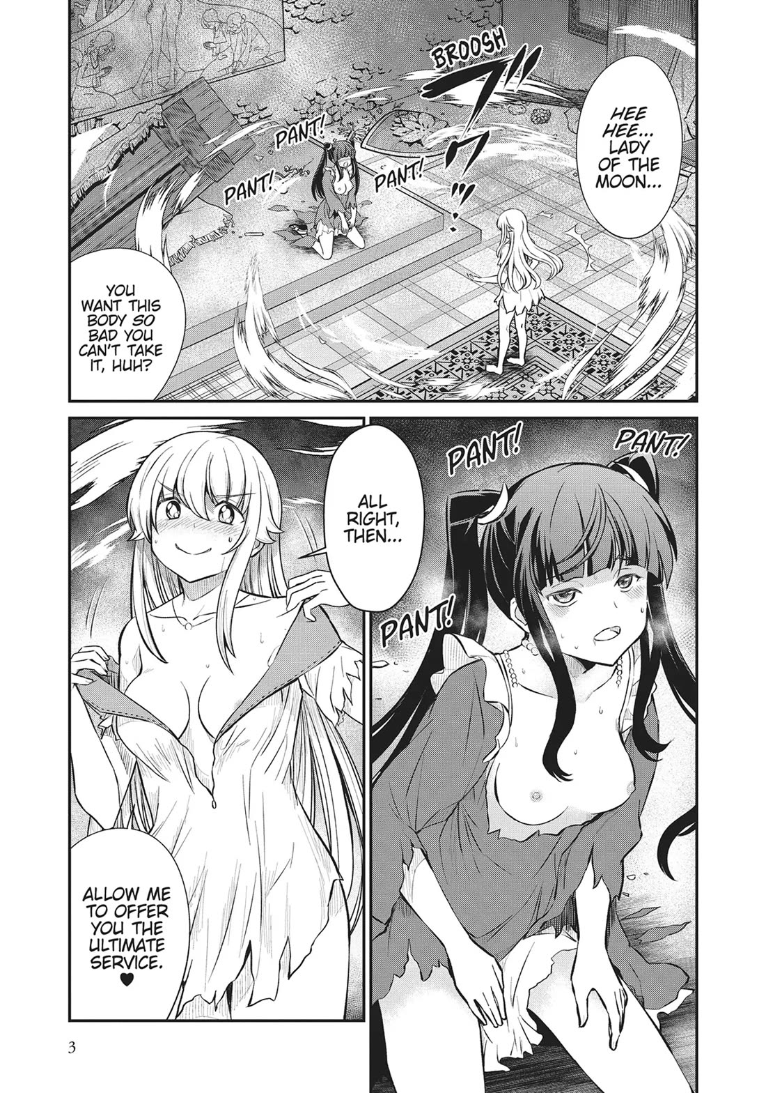 Becoming Princess Knight and Working at Yuri Brothel Chapter 15 page 4 - Chapter 15: Guardian of the Moon!